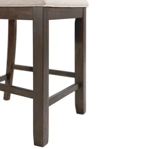 Stone Counter Wooden Swirl Back Side Chair Charcoal (2 Per Pack)