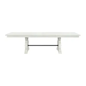Stone Dining Table in White