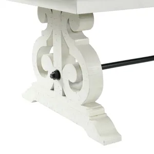 Stone Dining Table in White