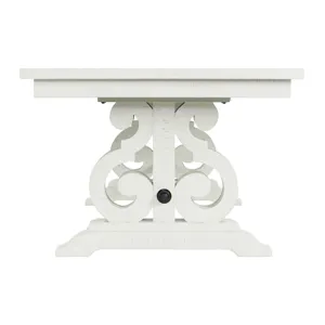 Stone Dining Table in White