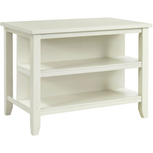 Stone  Kitchen Island  in White