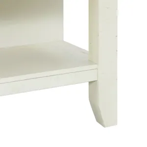 Stone  Kitchen Island  in White