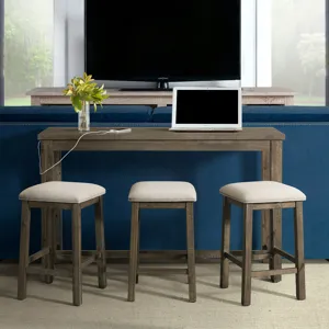 Stone Occasional Bar Table Pack Gray