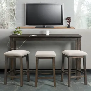 Stone Occasional Bar Table Single Pack (Table + Three Stools)
