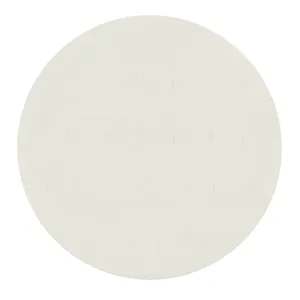 Stone Occasional Round Side Table With Pu Base in White