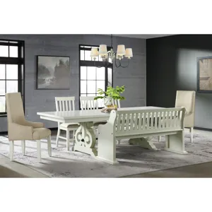 Stone Pew Bench in White