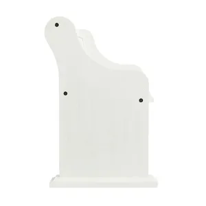 Stone Pew Bench in White