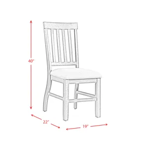 Stone Side Chair Gray Finish (2 Per Pack)