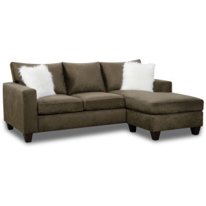 333-13 Chofa in Pash Coffee W/2 Karakul Fur Pillows