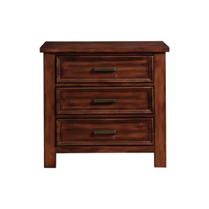 Sullivan 3-Drawer Nightstand in Rich Cherry