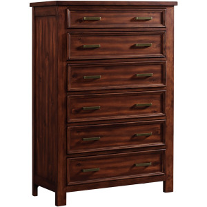 Sullivan 6-Drawer Chest in Rich Cherry