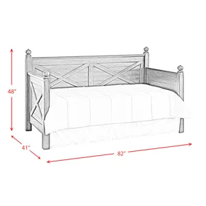 Woodhaven Twin Daybed in Distressed Blue