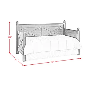 Sutherland Twin Daybed in Walnut