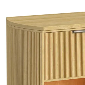 Sylvie 1-Drawer Nightstand with Touch Light in Natural LED