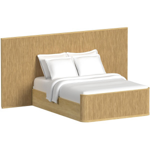 Sylvie Wall Bed Queen Set in Natural