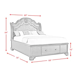 Tabasco Queen Storage Bed