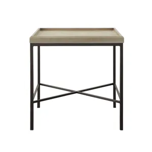 Timesch End Table with MDF Top in Natural