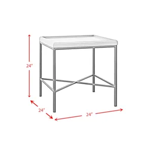 Timesch End Table with MDF Top in Natural
