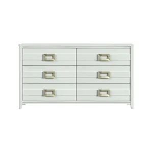 Tobias 6-Drawer Dresser in White