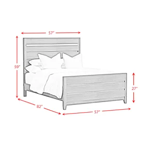 Tobias Full Bed with LED in Black