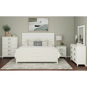 Tobias 6-Drawer Dresser in White