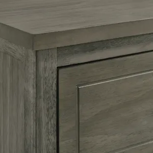 Trey 2-Drawer Nightstand in Grey Wire Brushed