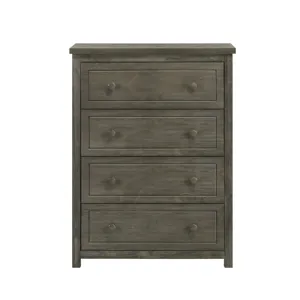 Trey 4-Drawer Chest in Grey Wire Brushed