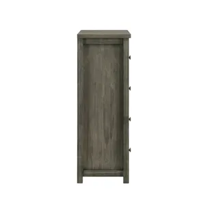Trey 4-Drawer Chest in Grey Wire Brushed