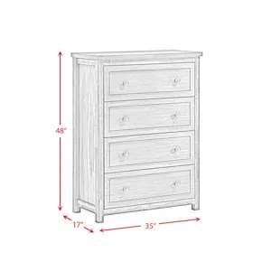 Trey 4-Drawer Chest in Grey Wire Brushed