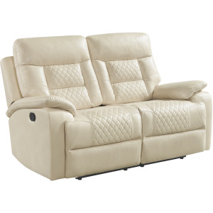Trinidad Motion Loveseat in Pebble Cream