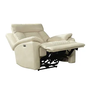 Trinidad Power Recliner with Power Motion Head Recliner in Pebble Cream