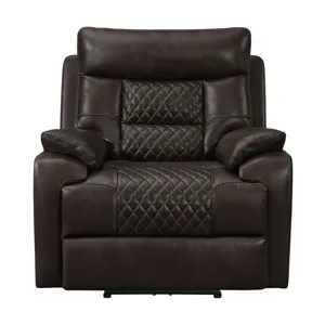 Trinidad Power Recliner with Power Motion Head Recliner in Pebble Brown