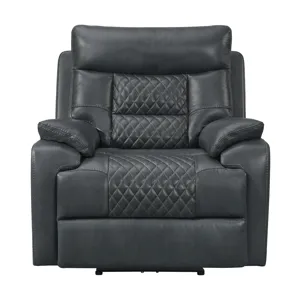Trinidad Power Recliner with Power Motion Head Recliner in Pebble Grey