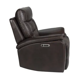 Trinidad Power Recliner with Power Motion Head Recliner in Pebble Brown