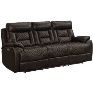 Trinidad Power Motion Sofa in Pebble Brown