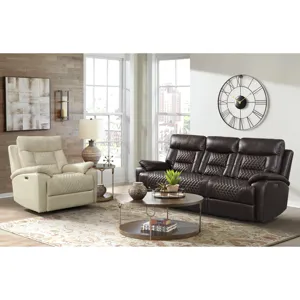 Trinidad Power Motion Sofa in Pebble Brown