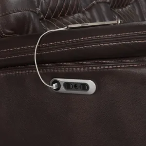 Trinidad Power Recliner with Power Motion Head Recliner in Pebble Brown