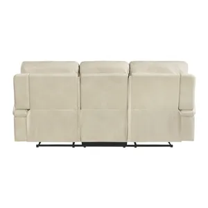Trinidad Power Motion Sofa with Power Motion Head Recliner in Pebble Cream