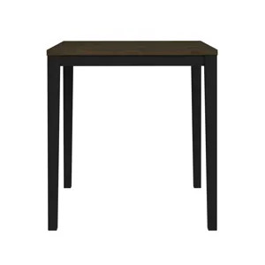 Tulane 5pc Counter Table & 4 Counter Chairs with Beige Fabric in Oak & Black