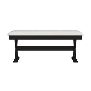 Tulane 6PC Dining Set with Table, 4 Chairs, and Bench in Oak and Black