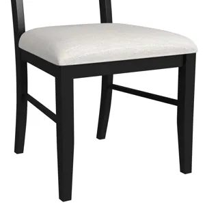 Tulane 6PC Dining Set with Table, 4 Chairs, and Bench in Oak and Black