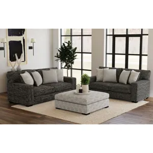 Tully Ottoman in Modular Dove