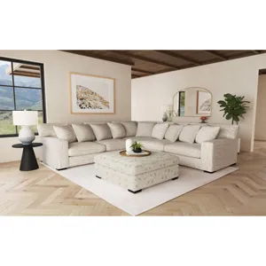 Tully Ottoman in Modular Porcelain