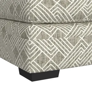 Tully Ottoman in Modular Porcelain