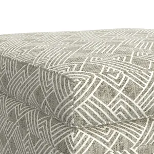 Tully Ottoman in Modular Porcelain