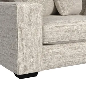 Tully Loveseat in Galactic Parchment with 4 Pillows