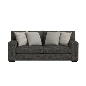 Tully Sofa in Galactic Charcoal with 4 Pillows
