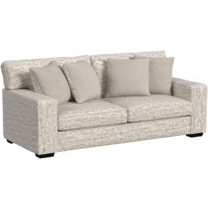 Tully Sofa in Galactic Parchment with 4 Pillows
