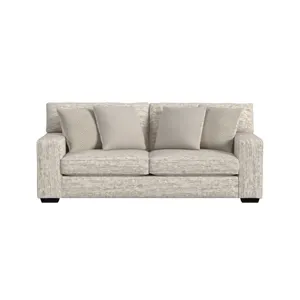 Tully Sofa in Galactic Parchment with 4 Pillows