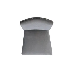 Tuscany Dining Linen Nailhead Side Chair (2 Per Pack) - Charcoal